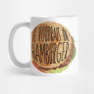 I want a hamburger Mug